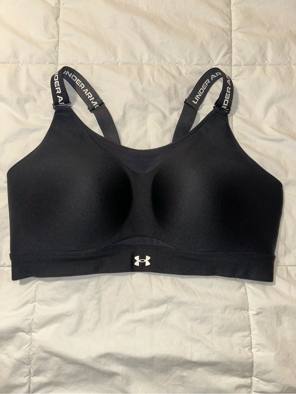 Under Armour Black Molded-Cup Support Sports Bra